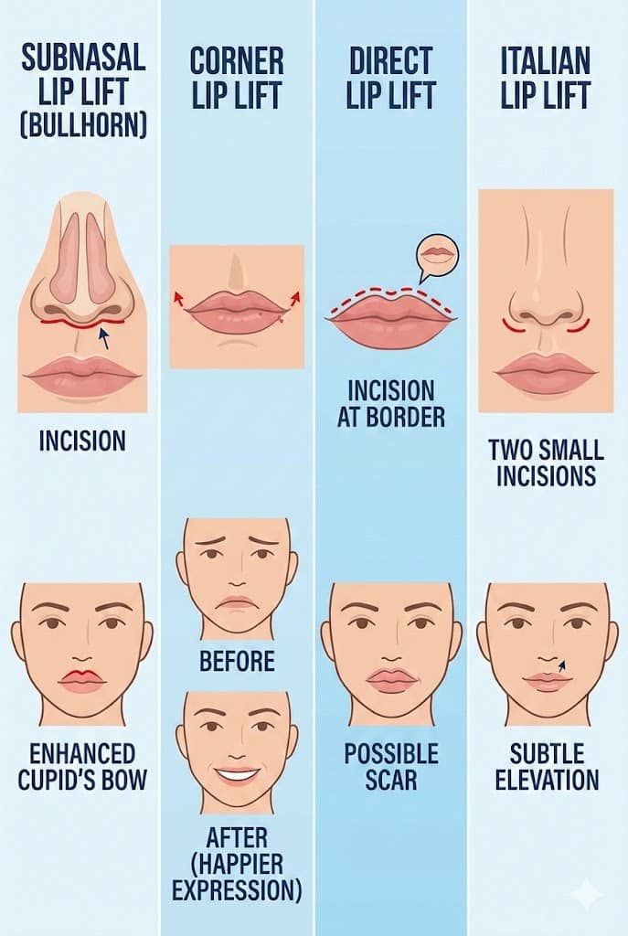 Types of Lip Lift